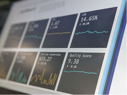 Dashboard mit Kennzahlen als Symbol für die Übernahme der Projektverantwortung durch MPoweredHub, CRM-Projektsteuerung, digitale Prozesse und messbare No-/Low-Code-Ergebnisse.