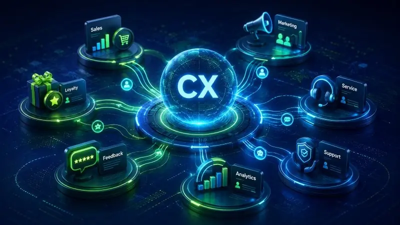 B2B Customer Journey mit konsistenten Kontaktpunkten von Marketing bis Service