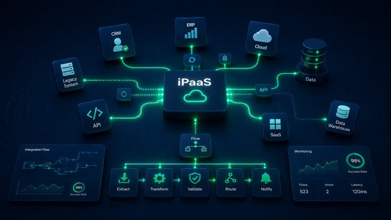 Automatisierter Datenfluss zwischen CRM, ERP, E-Commerce und weiteren Unternehmenssystemen